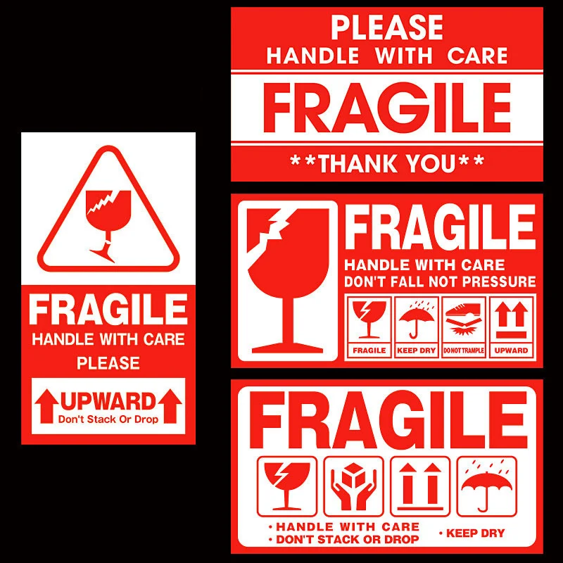 100PCS Fragile Goods Stickers Please Handle With Care Warning Labels Adhesive Sticker Packaging
100PCS Fragile Goods Stickers Please Handle With Care Warning Labels Adhesive Sticker Packaging