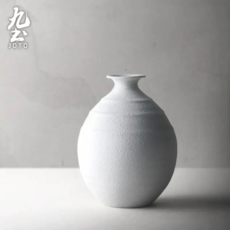 Japanese Pottery Vase Handmade Ceramic Zen Flower Table Antique Vase Retro Flower White Black Living Room Home Decoration V6O
Japanese Pottery Vase Handmade Ceramic Zen Flower Table Antique Vase Retro Flower White Black Living Room Home Decoration V6O