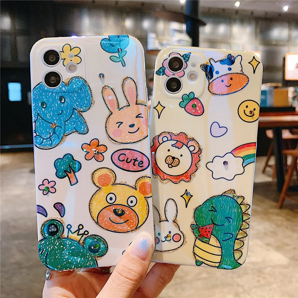 Cartoon Dinosaur Zoo Phone Cases For iphone 12 Mini 11 PRO X XR XS MAX 7 8 Plus Blue light animal Pattern Silicone protect Cover
Cartoon Dinosaur Zoo Phone Cases For iphone 12 Mini 11 PRO X XR XS MAX 7 8 Plus Blue light animal Pattern Silicone protect Cover