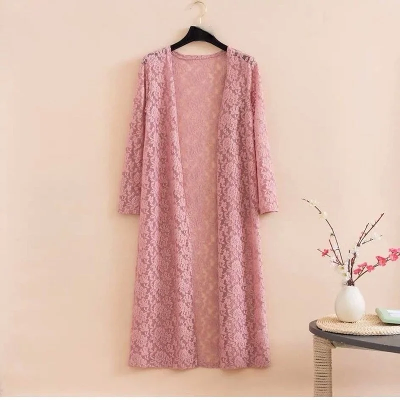 Jacket Women 5XL Summer Loose Air Conditioning Sunscreen Shirt Coat Female Solid Color Casual Thin Long Lace Blouse Top Y589
Jacket Women 5XL Summer Loose Air Conditioning Sunscreen Shirt Coat Female Solid Color Casual Thin Long Lace Blouse Top Y589