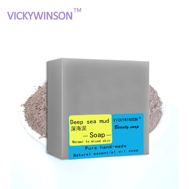 VICKYWINSON dead sea mud soap Глубокое Очищающее мыло для лица лучшее удаления темных пятен