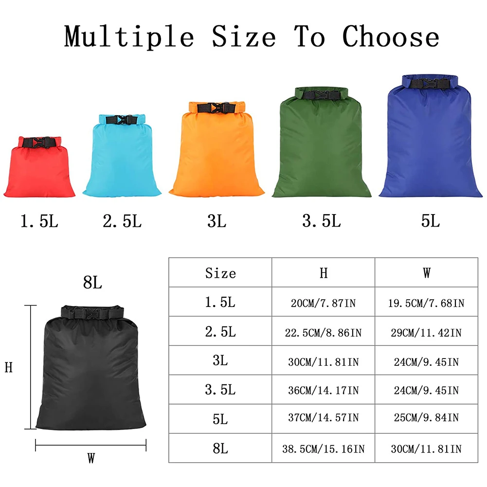 Waterproof Dry Bag Ultralight Drifting Snorkeling Dry Sacks Outdoor Storage Bag for Camping Boating Rafting Color 6PCS 2021 HOTS
Waterproof Dry Bag Ultralight Drifting Snorkeling Dry Sacks Outdoor Storage Bag for Camping Boating Rafting Color 6PCS 2021 HOTS