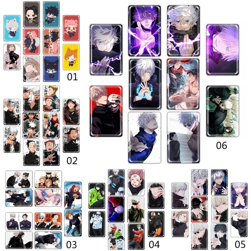 10Pcs/Set Anime Jujutsu Kaisen Crystal Card Stickers Gojou Itadori Cartoon Character Student Bus ID Card Decorative Stickers
10Pcs/Set Anime Jujutsu Kaisen Crystal Card Stickers Gojou Itadori Cartoon Character Student Bus ID Card Decorative Stickers