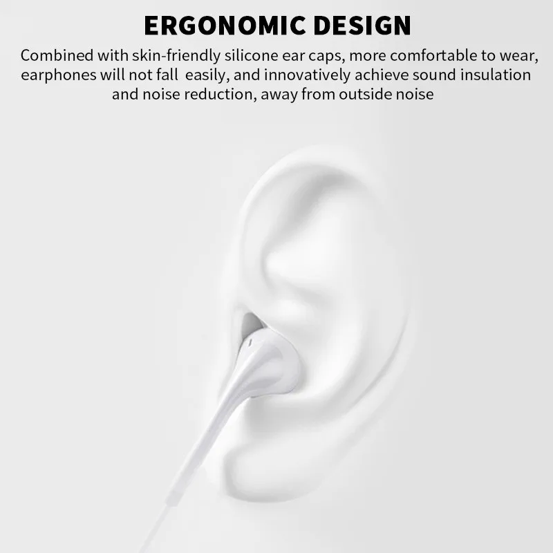 Type C Earphone with Mic Volume Control Wired Headset In-Ear Headphones HIFI Chip Inbedded Continual Digital Audio
Type C Earphone with Mic Volume Control Wired Headset In-Ear Headphones HIFI Chip Inbedded Continual Digital Audio
