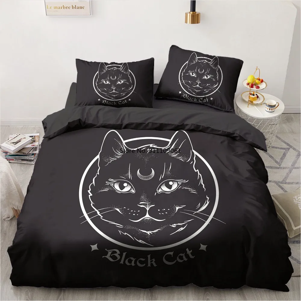 Black Quilt Duvet Cover Set Comforter Case Pillow Shams King Queen Full Twin Size 3D Bedding Set Magic Moon God Home Textiles
Black Quilt Duvet Cover Set Comforter Case Pillow Shams King Queen Full Twin Size 3D Bedding Set Magic Moon God Home Textiles
