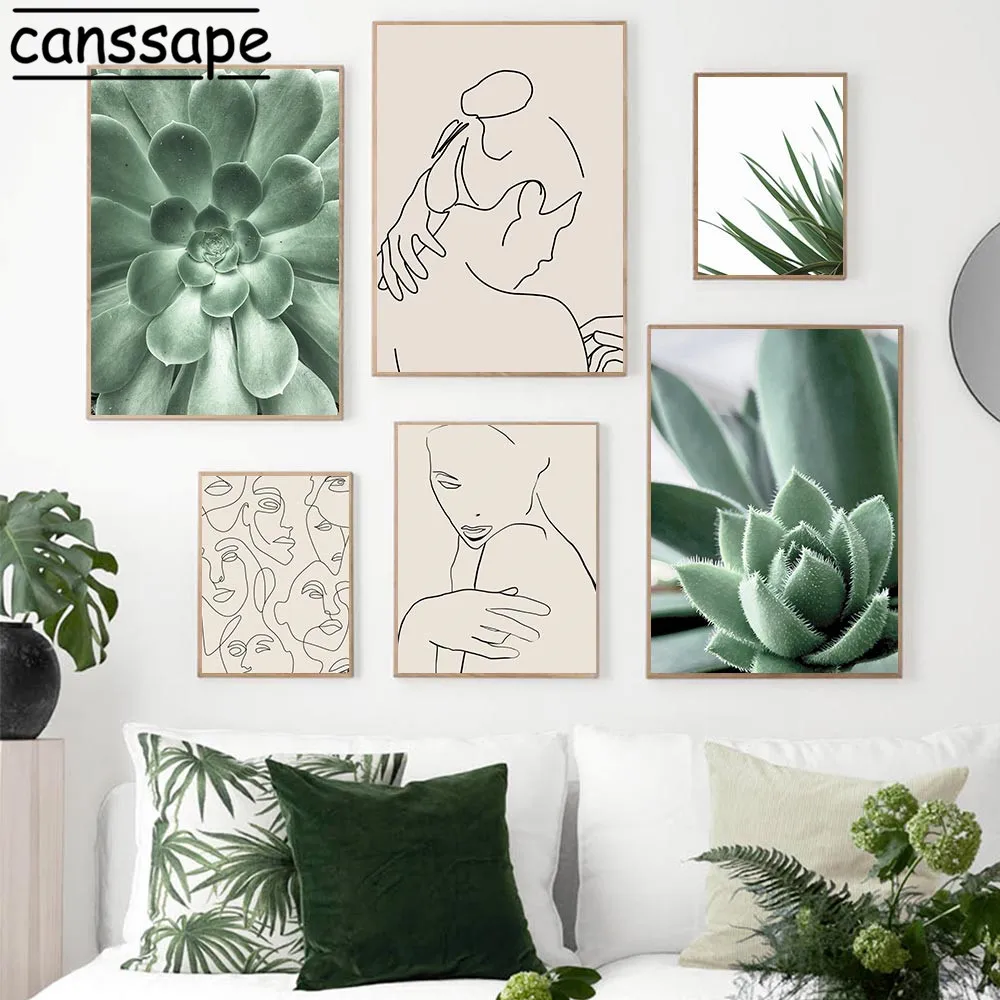 Abstract Face Canvas Painting Succulent Plant Poster Line Drawing Wall Art Print Nordic Wall Pictures For Living Room Home Decor
Abstract Face Canvas Painting Succulent Plant Poster Line Drawing Wall Art Print Nordic Wall Pictures For Living Room Home Decor