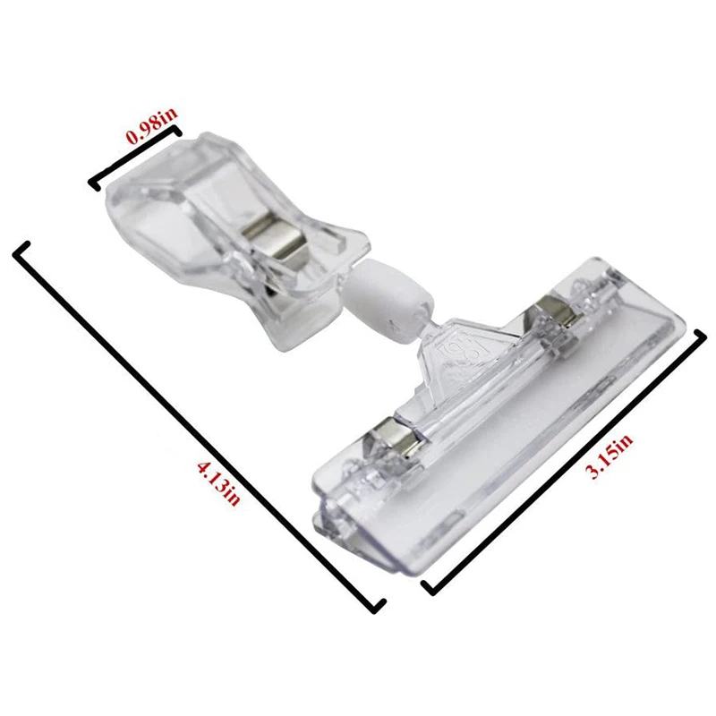 25 Pcs Plastic Goods Signage Clip Can Be Rotated Clip Bracket Stand Price Display Rack
25 Pcs Plastic Goods Signage Clip Can Be Rotated Clip Bracket Stand Price Display Rack