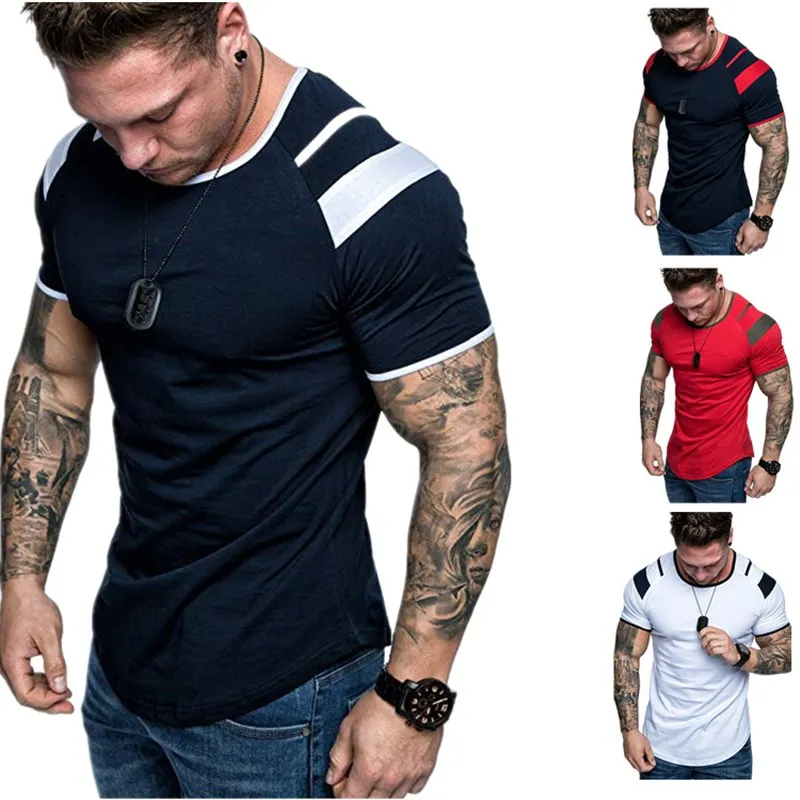 

2021 Spring Brand Clothing Men's Long Sleeve Round Neck T-shirts Casual Baseball Tshirt Men Raglan Tee Streetwear Plus Size 3XL