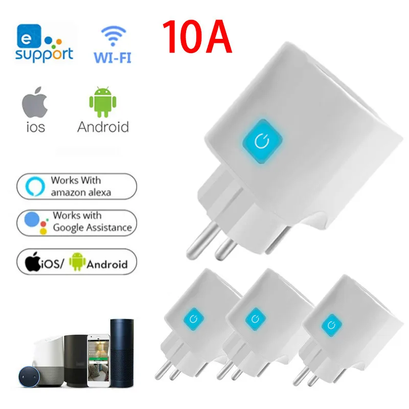 10A EU Smart Wifi Power Plug With Power Monitor Smart Home Wifi Wireless Socket Outlet Works With Alexa Google Home Tuya App
10A EU Smart Wifi Power Plug With Power Monitor Smart Home Wifi Wireless Socket Outlet Works With Alexa Google Home Tuya App