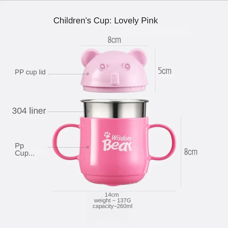 Children's Anti-Scald Water Cup Carton Cute Double Layers Milk Mug With Handle For Kids 304 Stainless Steel Liner Watercup
Children's Anti-Scald Water Cup Carton Cute Double Layers Milk Mug With Handle For Kids 304 Stainless Steel Liner Watercup