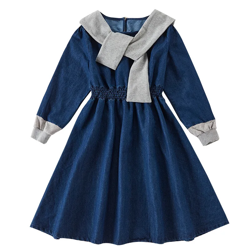 Teenager Kids Denim Dress Spring Autumn New Girl Cotton Dresses 2022 Jeans Big Girls Dress Baby Princess Children Blue Clothes
Teenager Kids Denim Dress Spring Autumn New Girl Cotton Dresses 2022 Jeans Big Girls Dress Baby Princess Children Blue Clothes