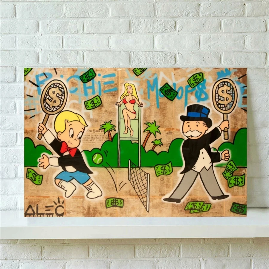 Wall Art Paintings Richie Rich Canvas Modular Tennis Picture Graffiti HD Print Alec Monopoly Poster Frame For Bedroom Home Decor
Wall Art Paintings Richie Rich Canvas Modular Tennis Picture Graffiti HD Print Alec Monopoly Poster Frame For Bedroom Home Decor