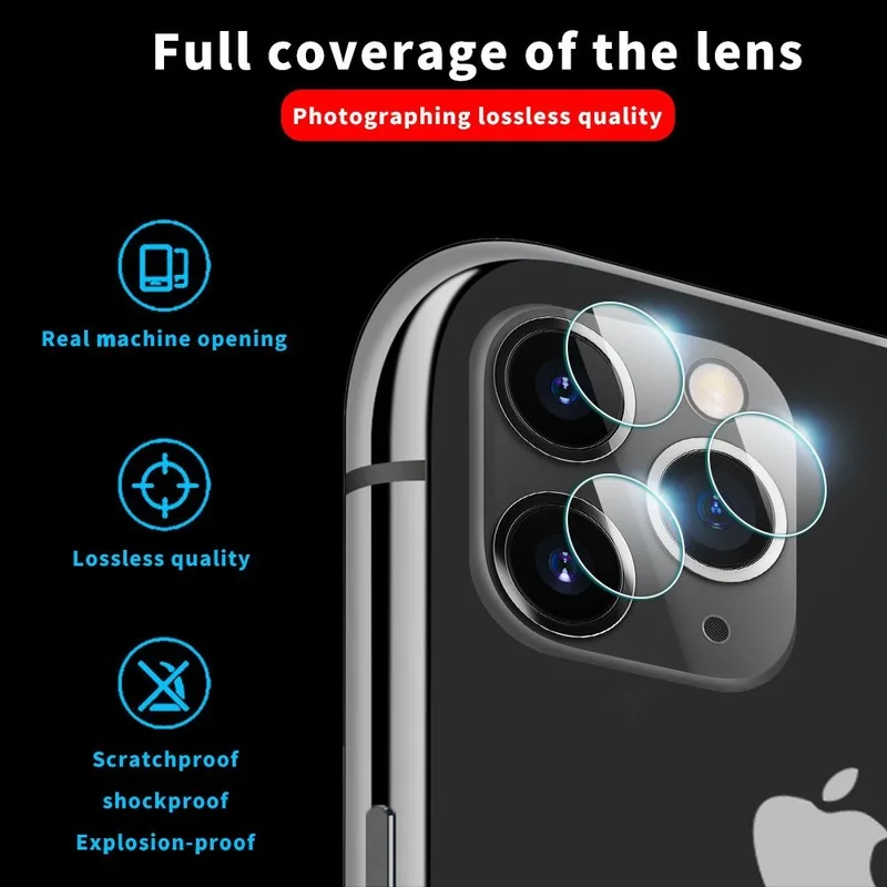 Защитное стекло для камеры Iphone 11 5 упаковок X XS Pro Max XR 7 8 6s Plus закаленное Защитная