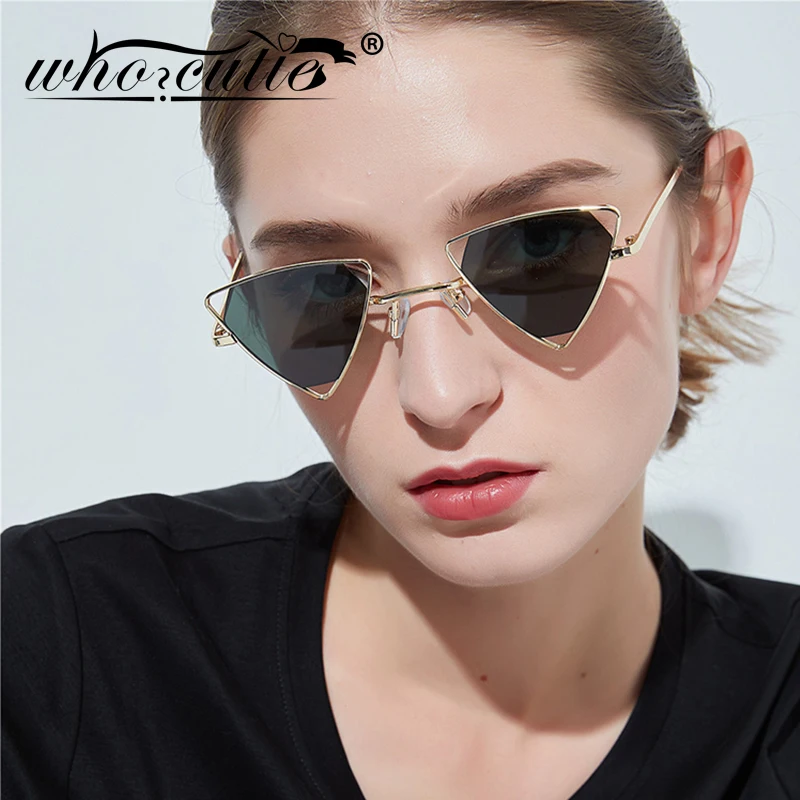 WHO CUTIE Punk Cat Eye Sunglasses Women Brand Design 2019 Vintage Small Triangle Frame Steampunk Sun Glasses Shades Female OM845
WHO CUTIE Punk Cat Eye Sunglasses Women Brand Design 2019 Vintage Small Triangle Frame Steampunk Sun Glasses Shades Female OM845