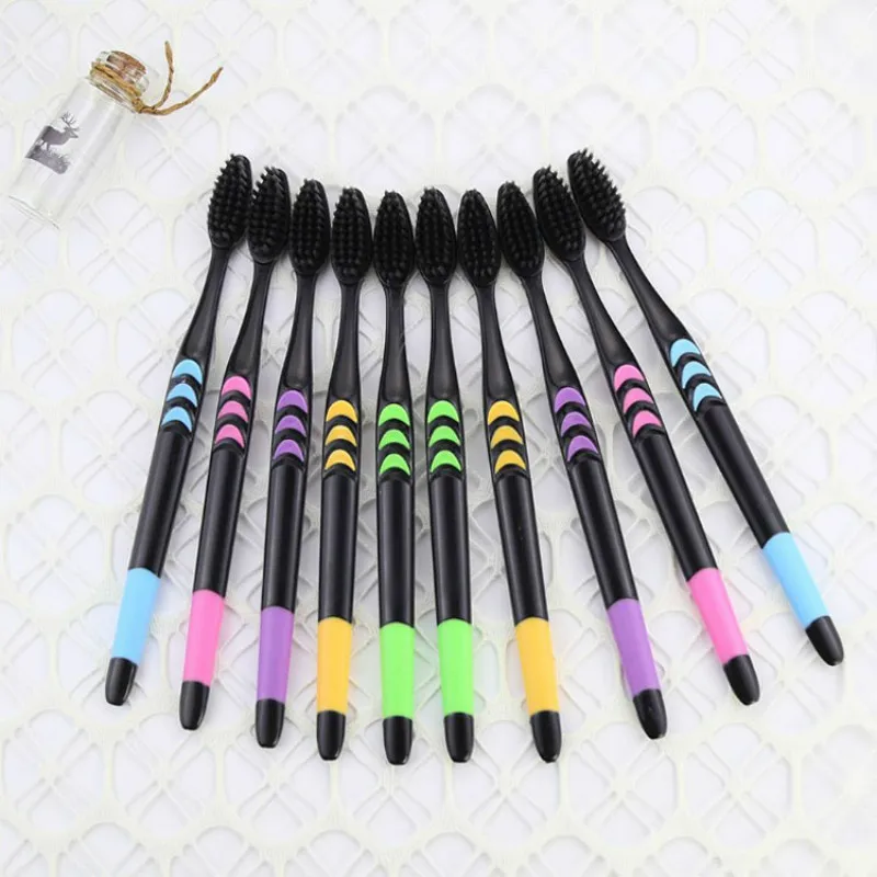 10PC Personal Environmental Bamboo Charcoal Toothbrush for Oral Health Low Carbon Medium Soft Bristle Wooden Handle Toothbrush
10PC Personal Environmental Bamboo Charcoal Toothbrush for Oral Health Low Carbon Medium Soft Bristle Wooden Handle Toothbrush