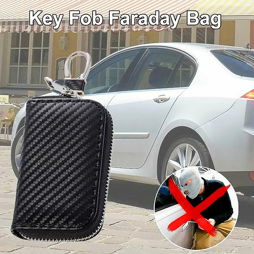 Faraday Keys Bags Car Key Signal Blocker Faraday Cage Fob Pouch Keyless RFID Blocking Bag Case for Privacy Protection
Faraday Keys Bags Car Key Signal Blocker Faraday Cage Fob Pouch Keyless RFID Blocking Bag Case for Privacy Protection