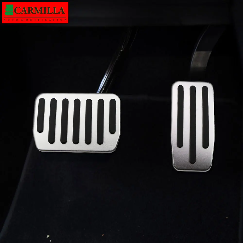 

Carmilla Stainless Steel Car Pedals Modification Pad Cover for Tesla Model 3 S X ModelS ModelX 2012 - 2021 Auto Pedal Covers