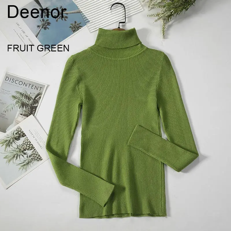 Deenor Women's Turtleneck 2021 Autumn Winter Basic Solid Skinny Knitwear Pullovers Sweater Ladies Fashion Office Top
Deenor Women's Turtleneck 2021 Autumn Winter Basic Solid Skinny Knitwear Pullovers Sweater Ladies Fashion Office Top