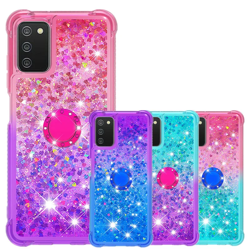 Quicksand Liquid Glitter Finger Ring Case for Samsung Galaxy S21 FE A03S A32 A82 A22 4G 5G Phone Case Soft Stand Cover Funda
Quicksand Liquid Glitter Finger Ring Case for Samsung Galaxy S21 FE A03S A32 A82 A22 4G 5G Phone Case Soft Stand Cover Funda