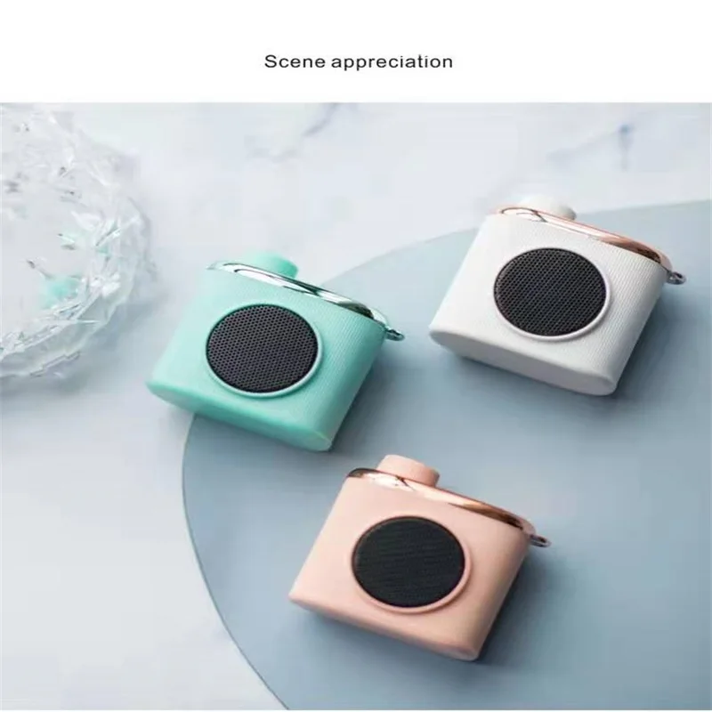 New Retro Portable Bluetooth Speaker Mini Wireless Rotate button for Travel Music Player Surround HiFi Sound | Электроника