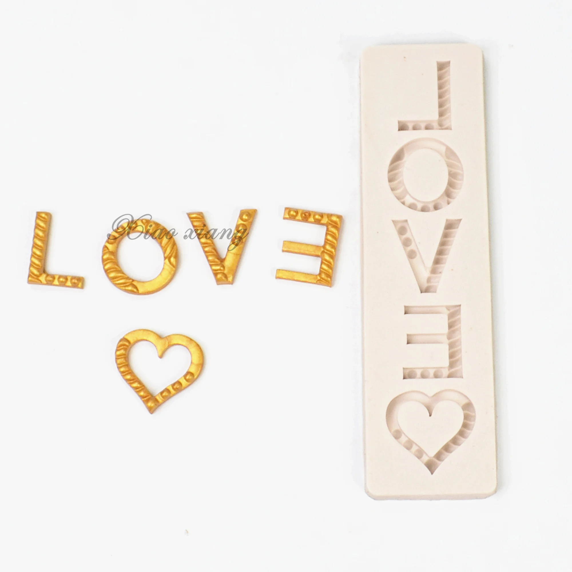 LOVE 3D Silicone Mould Fondant Kitchen Cake Decorating Mold For Chocolate Baking Tools Pastry Kitchen Baking Accessories M2141
LOVE 3D Silicone Mould Fondant Kitchen Cake Decorating Mold For Chocolate Baking Tools Pastry Kitchen Baking Accessories M2141