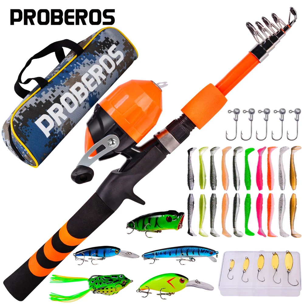 PROBEROS спиннинговая рыболовная удочка Combo 1,2-1,5-1,8 м детская Удочка портативная телескопическая удочка и Катушка комплект для детей
PROBEROS спиннинговая рыболовная удочка Combo 1,2-1,5-1,8 м детская Удочка портативная телескопическая удочка и Катушка комплект для детей
