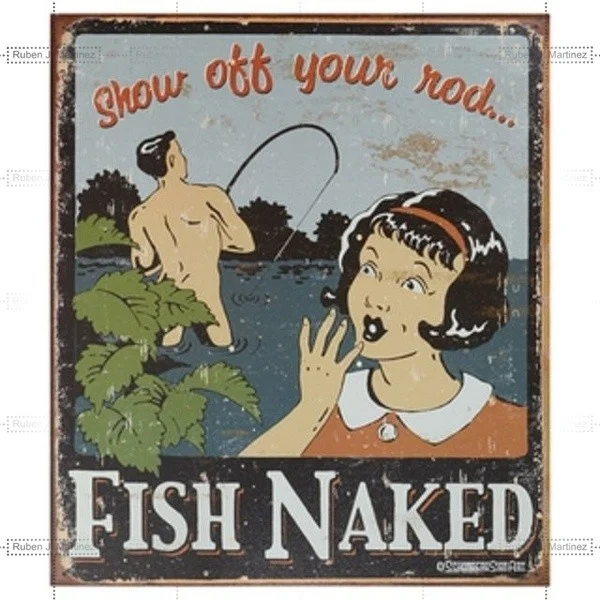 Artistic tinplate painting Vintage Art 'fish Naked' Decorative Tin Sign - Full of Good Old Nostaic Humor!
Artistic tinplate painting Vintage Art 'fish Naked' Decorative Tin Sign - Full of Good Old Nostaic Humor!