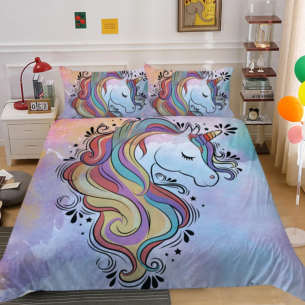 Kids Bedding Set Children Baby Duvet Cover Set Pillowcase Unicorn Print Quilt Cover Room Decor Home Textile
Kids Bedding Set Children Baby Duvet Cover Set Pillowcase Unicorn Print Quilt Cover Room Decor Home Textile