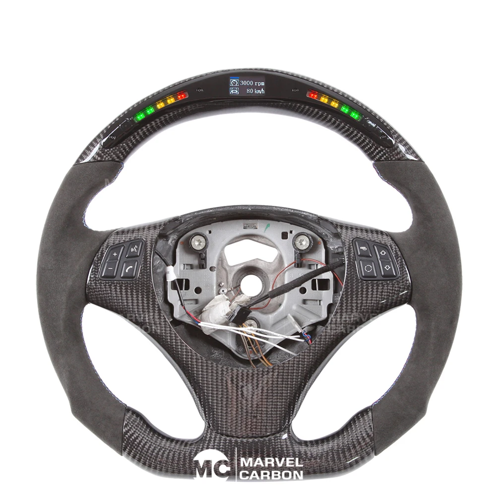LED Performance Steering Wheel Display Compatible for BMW E90 + 100% Real Carbon Fiber
LED Performance Steering Wheel Display Compatible for BMW E90 + 100% Real Carbon Fiber