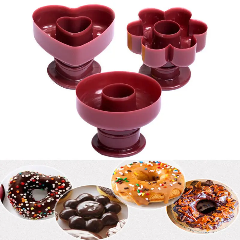Donut Mould DIY Protable Donut Maker Manual Waffle Dispenser Doughnut Maker Machine Creative Round Heart-Shaped Flower Shape
Donut Mould DIY Protable Donut Maker Manual Waffle Dispenser Doughnut Maker Machine Creative Round Heart-Shaped Flower Shape