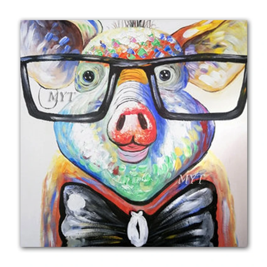 No Framed Hand Painted Cute Animal Pig Picture Oil Painting On Canvas Newest Design Cartoon Paintings Artwork For Children Bedr
No Framed Hand Painted Cute Animal Pig Picture Oil Painting On Canvas Newest Design Cartoon Paintings Artwork For Children Bedr