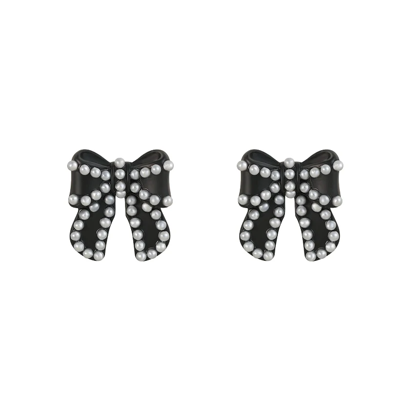 Earrings 2020 Trend Elegant Lady Black Pearl Bow Dangle Earrings For Woman Fashion Korean Jewelry Party Girl's Unusual Earrings
Earrings 2020 Trend Elegant Lady Black Pearl Bow Dangle Earrings For Woman Fashion Korean Jewelry Party Girl's Unusual Earrings