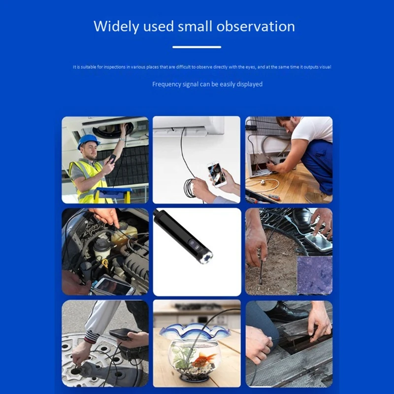 WiFi Endoscope 2MP 1080P 5.5mm High-Definition Endoscope 5M Handheld Endoscope with 6 LED Lights for Android IOS Phones
WiFi Endoscope 2MP 1080P 5.5mm High-Definition Endoscope 5M Handheld Endoscope with 6 LED Lights for Android IOS Phones