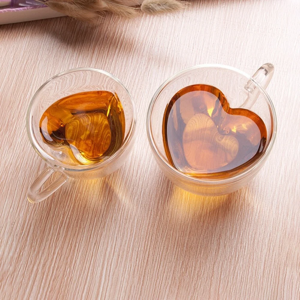 Heart Love Shaped Glass Mug Couple Cups Double Glass Cup Heat-Resisting Tea Mugs Wine Glasse Milk Espresso Coffee Cup Drinkware
Heart Love Shaped Glass Mug Couple Cups Double Glass Cup Heat-Resisting Tea Mugs Wine Glasse Milk Espresso Coffee Cup Drinkware