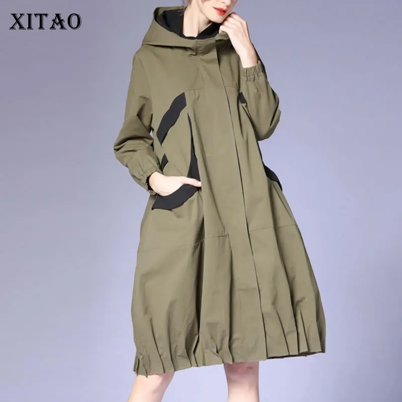XITAO Pleated Solid Trench Women Korea 2021 Autumn New Arrival Personality Fashion Loose Hooded Full Sleeve Trench GWJ0844
XITAO Pleated Solid Trench Women Korea 2021 Autumn New Arrival Personality Fashion Loose Hooded Full Sleeve Trench GWJ0844