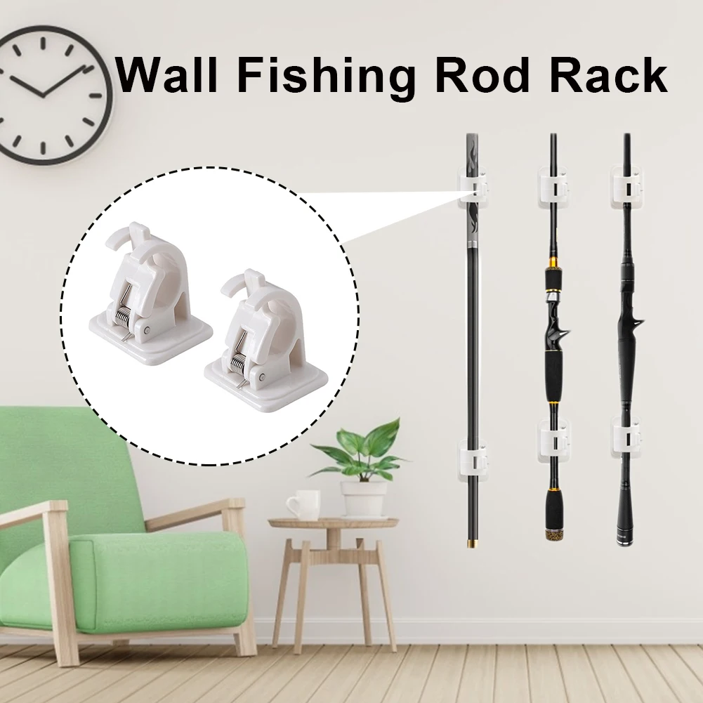 2Pcs Fishing Rod Racks Wall Mounted Storage Clips Clamps Fishing Rod Racks Organizer For Walls Wooden Boards Ceramic
2Pcs Fishing Rod Racks Wall Mounted Storage Clips Clamps Fishing Rod Racks Organizer For Walls Wooden Boards Ceramic