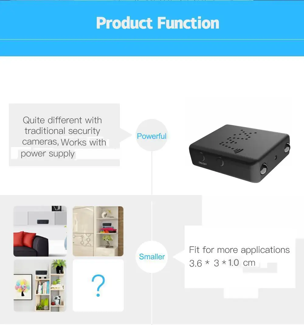 Smart 4K 1080P HD Mini Camera Smallest WiFi Camcorder IR Night Vision Micro Cam Motion Detection XW Car DVR Remote viewing
Smart 4K 1080P HD Mini Camera Smallest WiFi Camcorder IR Night Vision Micro Cam Motion Detection XW Car DVR Remote viewing