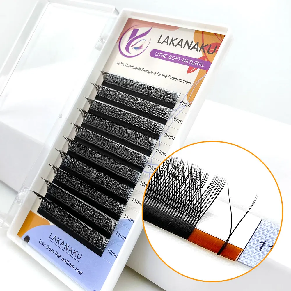 Lakanaku Y Eyelash Extensions 2D YY Shape Volume Russian Lashes Matte Black C/D Curl Mega V Volume Tools For Makeup
Lakanaku Y Eyelash Extensions 2D YY Shape Volume Russian Lashes Matte Black C/D Curl Mega V Volume Tools For Makeup