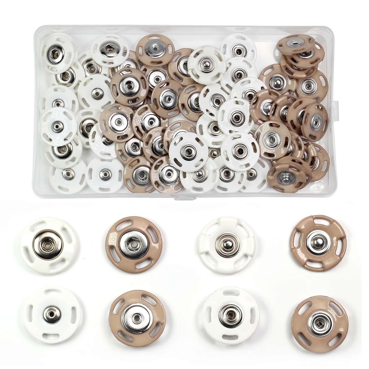 30pcs 23mm metal copper Fasteners Press Button nylon Invisible snap buttons for clothing women children sewing button DIY
30pcs 23mm metal copper Fasteners Press Button nylon Invisible snap buttons for clothing women children sewing button DIY