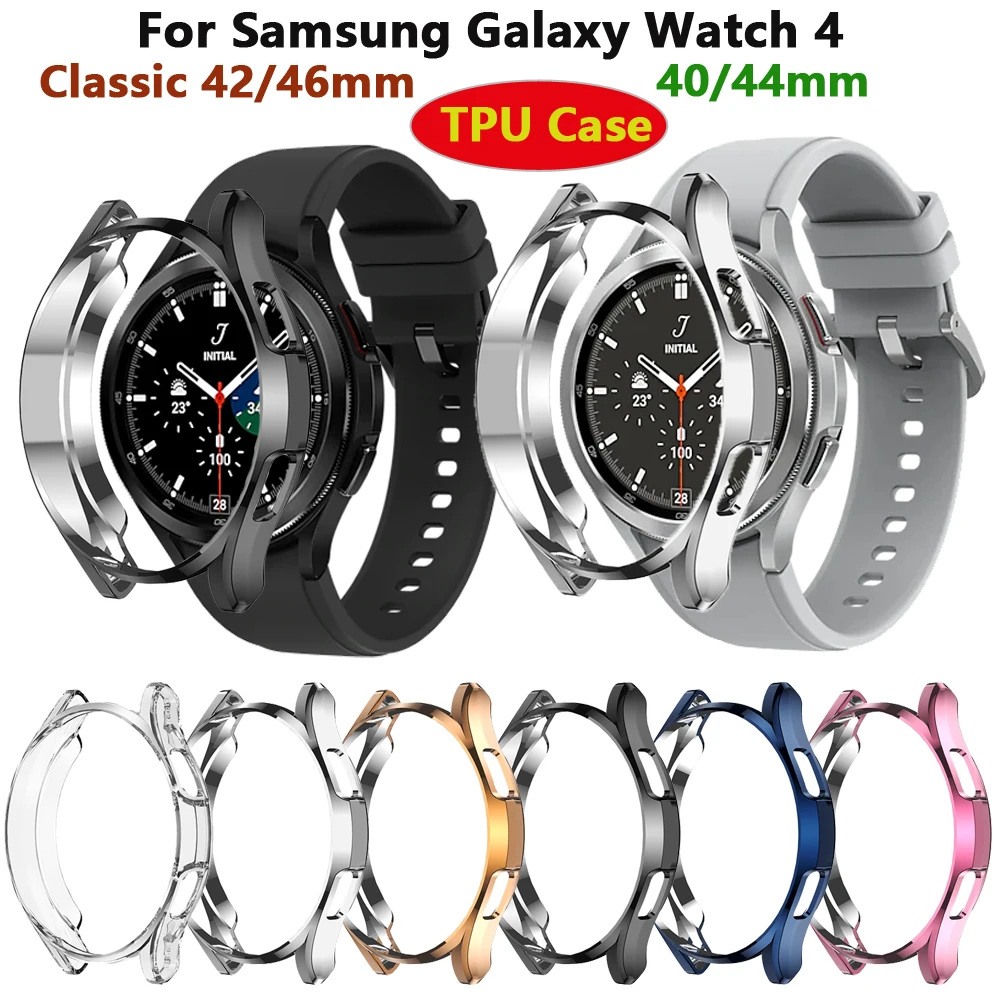 Новый защитный чехол для Samsung Galaxy Watch 4 Classic 42 мм 46 мм Watch 4 40 мм 44 мм, мягкая рамка из ТПУ с покрытием, защитный чехол
Новый защитный чехол для Samsung Galaxy Watch 4 Classic 42 мм 46 мм Watch 4 40 мм 44 мм, мягкая рамка из ТПУ с покрытием, защитный чехол