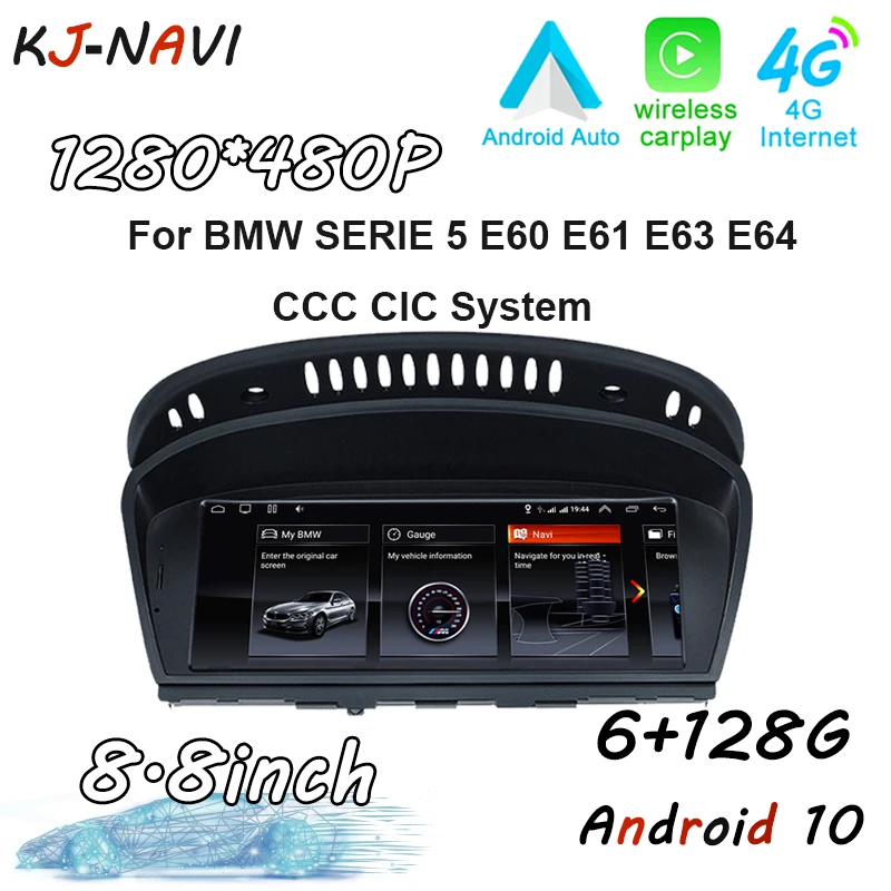 Автомобильный радиоприемник, 8,8 дюймов, Android 10, для BMW серии 5 E60 E61 E63 E64, система CCC CIC, стерео, мультимедийный плеер, экран, GPS-навигация
Автомобильный радиоприемник, 8,8 дюймов, Android 10, для BMW серии 5 E60 E61 E63 E64, система CCC CIC, стерео, мультимедийный плеер, экран, GPS-навигация