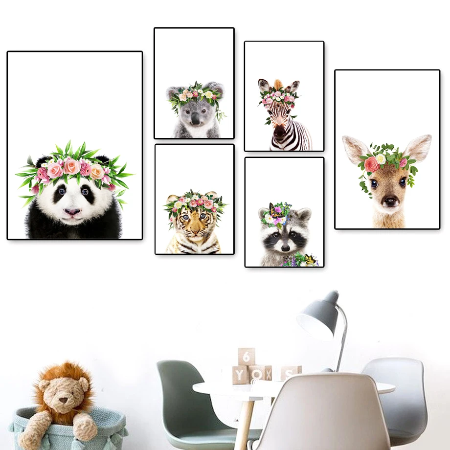 Wild Animals Tiger Koala Raccoon Leopard Wall Art Canvas Painting Nordic Posters And Prints Wall Pictures Baby Kids Room Decor
Wild Animals Tiger Koala Raccoon Leopard Wall Art Canvas Painting Nordic Posters And Prints Wall Pictures Baby Kids Room Decor