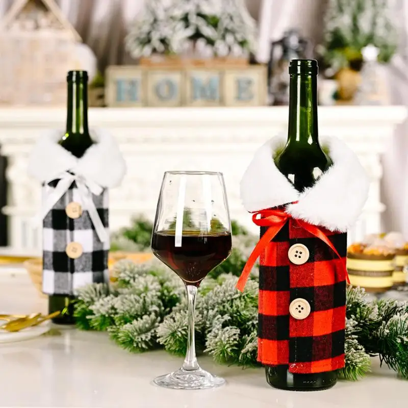 Merry Christmas Wine Bottle Covers New Year Party Linen Red Wine Bottle Bag Noel Navidad Christmas Ornaments Gifts Dust Covers
Merry Christmas Wine Bottle Covers New Year Party Linen Red Wine Bottle Bag Noel Navidad Christmas Ornaments Gifts Dust Covers