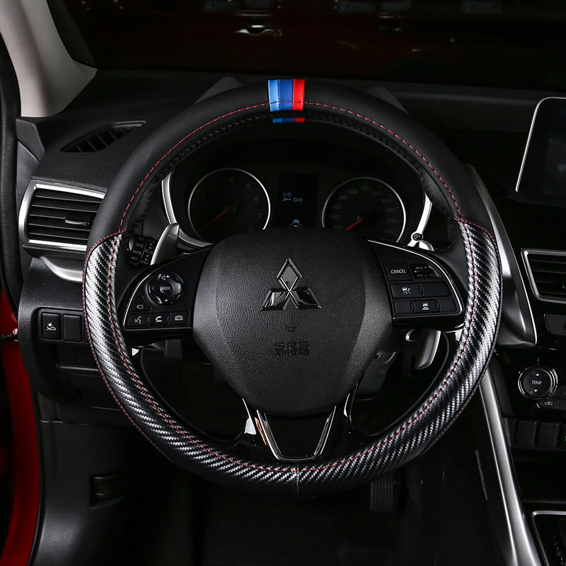 DIY hand-stitched four season carbon fiber car steering wheel cover for Mitsubishi Eclipse
DIY hand-stitched four season carbon fiber car steering wheel cover for Mitsubishi Eclipse