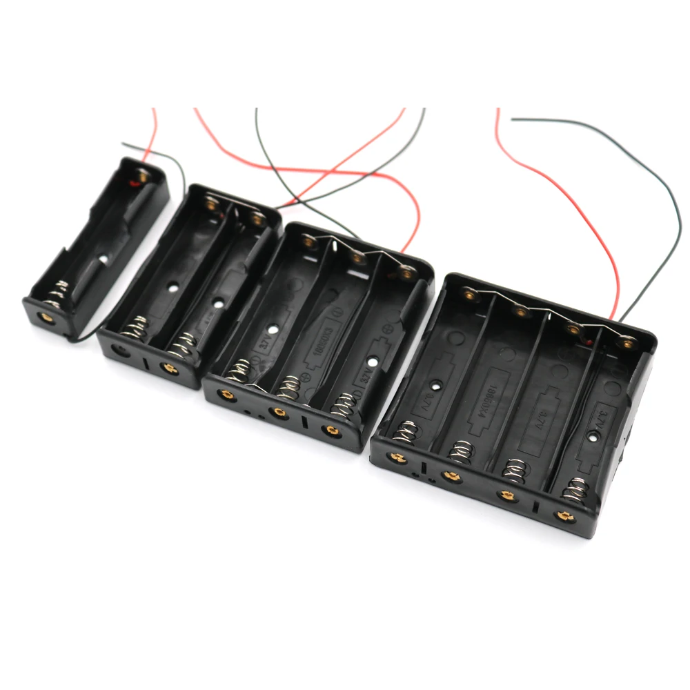 1 2 3 4 18650 Battery Holder Connector Storage Case Box With Wire Cable Series Parallel connection 3.7V 18650 Lithium Battery
1 2 3 4 18650 Battery Holder Connector Storage Case Box With Wire Cable Series Parallel connection 3.7V 18650 Lithium Battery