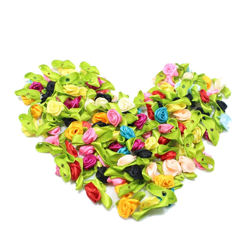 100PC fabric with leaf rose flower fake filigree flower color DIY wedding decoration flower
100PC fabric with leaf rose flower fake filigree flower color DIY wedding decoration flower