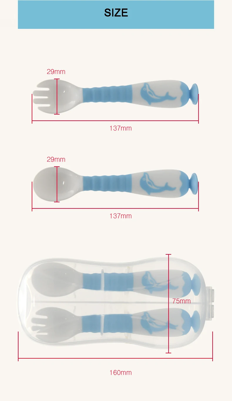 2 PCS New Soft Silicone Fork and Spoon Cutlery Set for Children and Toddlers Baby with Ergonomic Design FDA Approved BPA
2 PCS New Soft Silicone Fork and Spoon Cutlery Set for Children and Toddlers Baby with Ergonomic Design FDA Approved BPA