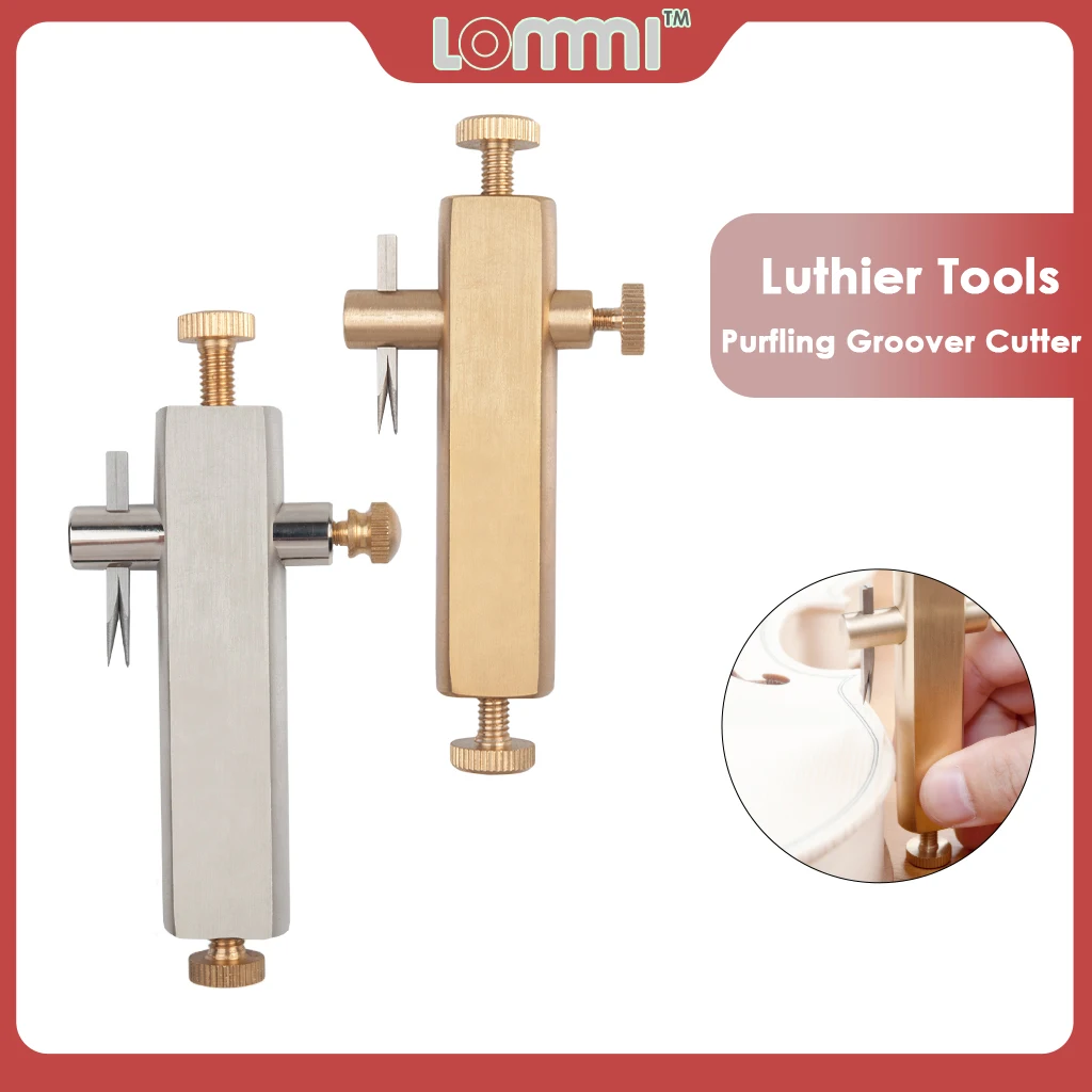 LOMMI Violin Purfling Groover Cutter Brass Purfling Inlay Groove Carver Sharpened Blade Violin Viola Luthier/Making Tools
LOMMI Violin Purfling Groover Cutter Brass Purfling Inlay Groove Carver Sharpened Blade Violin Viola Luthier/Making Tools