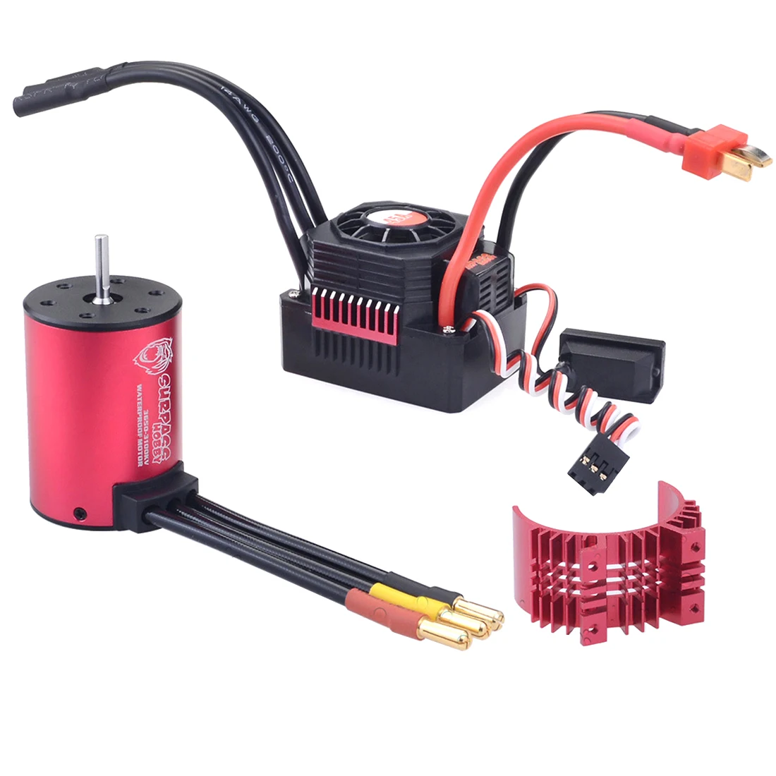 Водонепроницаемый комплект Surpass Hobby 3650 3100KV бесщеточный двигатель с радиатором 45A ESC для 1/10 RC автомобильные аксессуары 
Водонепроницаемый комплект Surpass Hobby 3650 3100KV бесщеточный двигатель с радиатором 45A ESC для 1/10 RC автомобильные аксессуары
