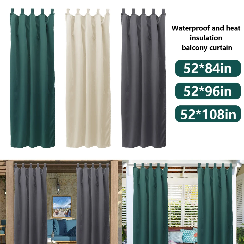 Outdoor Curtains Waterproof Sunlight Blackout Curtain for Patio Porch Pergola Covered Terrace Gazebo Garden Bedroom Living Room
Outdoor Curtains Waterproof Sunlight Blackout Curtain for Patio Porch Pergola Covered Terrace Gazebo Garden Bedroom Living Room